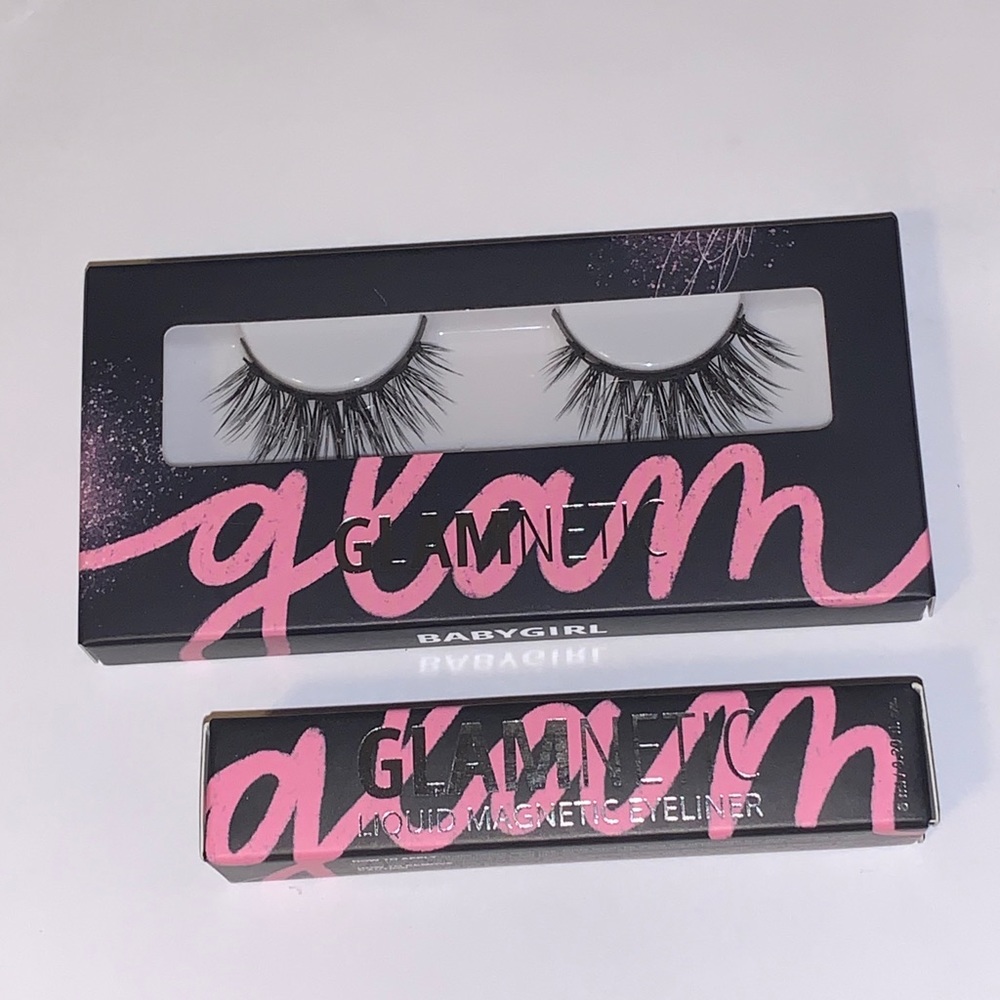 babygirl lashes + black liquid magnetic liner